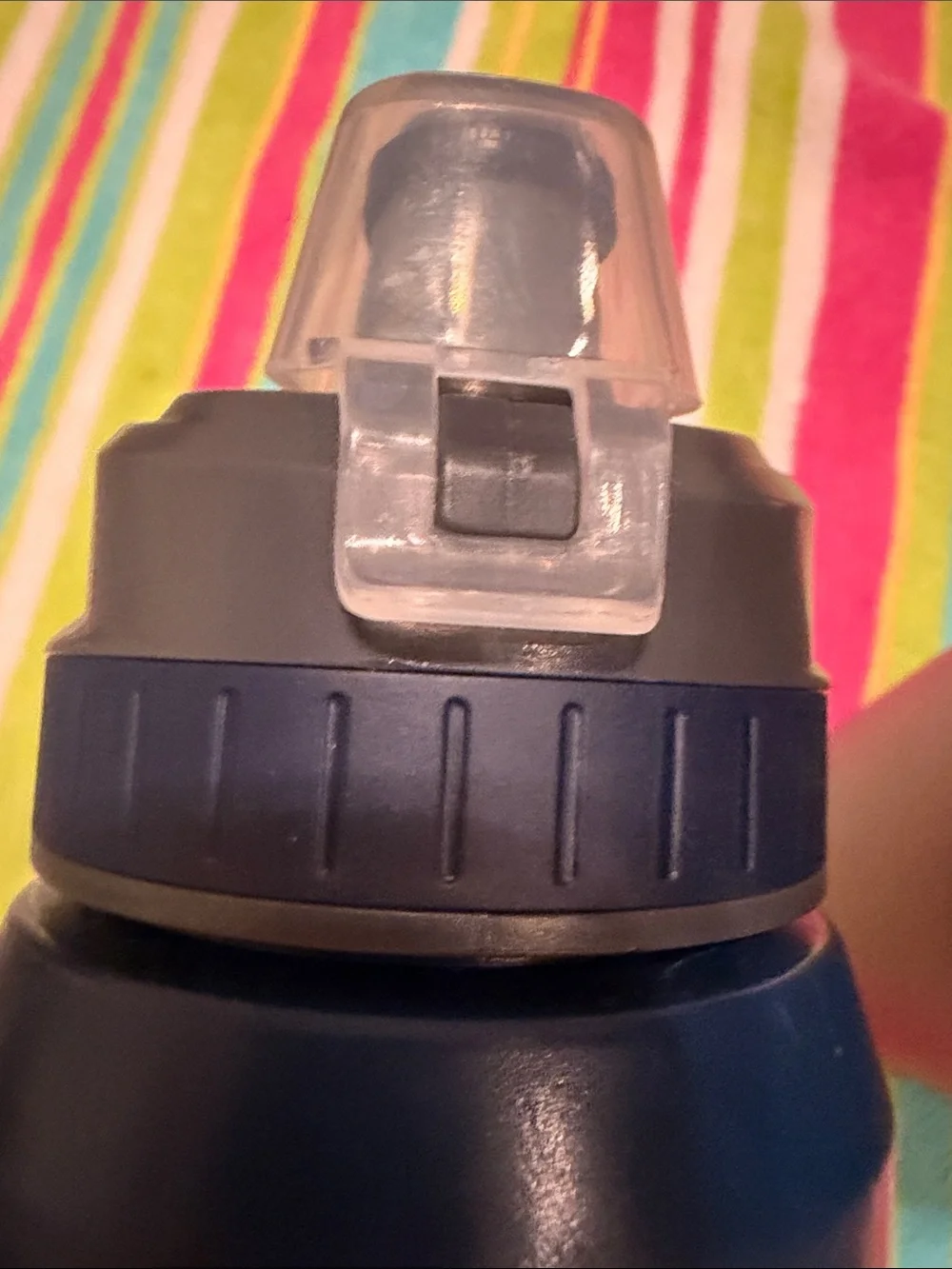 Owala Mauve Bottle and DSG plastic water bottle